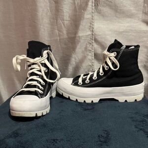 Converse Black and White High-Top Sneakers